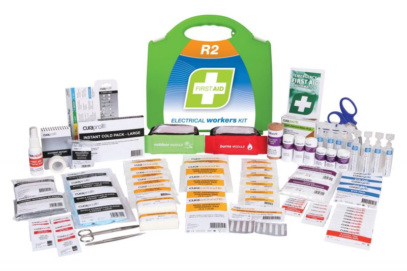 R2 Electrical Workers First Aid Kit, Plastic Portable