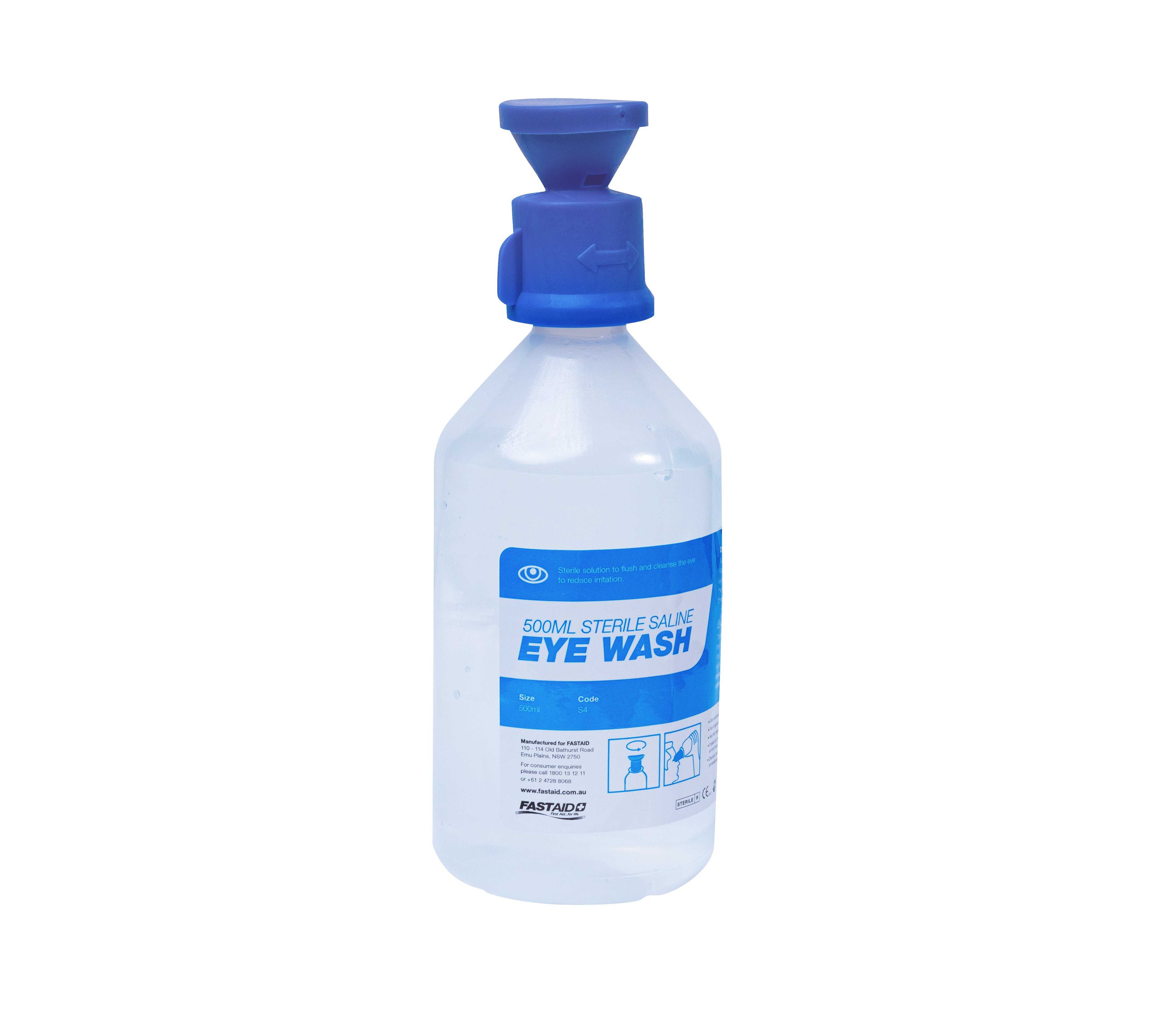 Eye Wash Solution, 500ml Bottle with cap